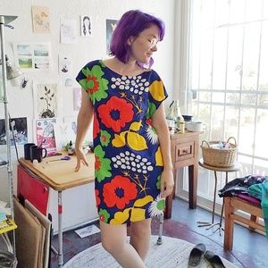 SALE!! Retro Marimekko Shift Dress